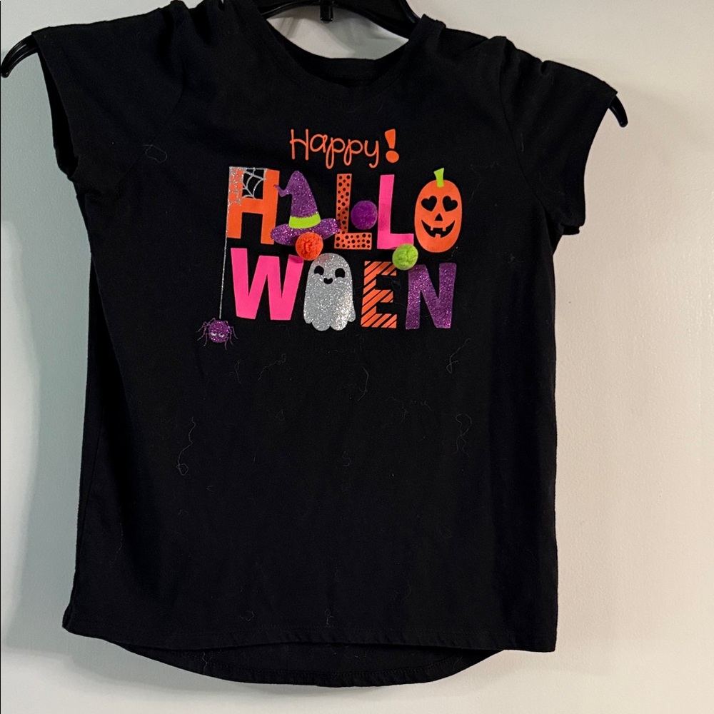 Kids Halloween Black T-Shirt Size XL 14/16